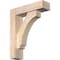 Ekena Millwork Imperial Block Smooth Bracket w/ Offset Brace, Douglas Fir, 5 1/2"W x 20"D x 24"H BKT0604X20X24IMP05SDF - alternate 1